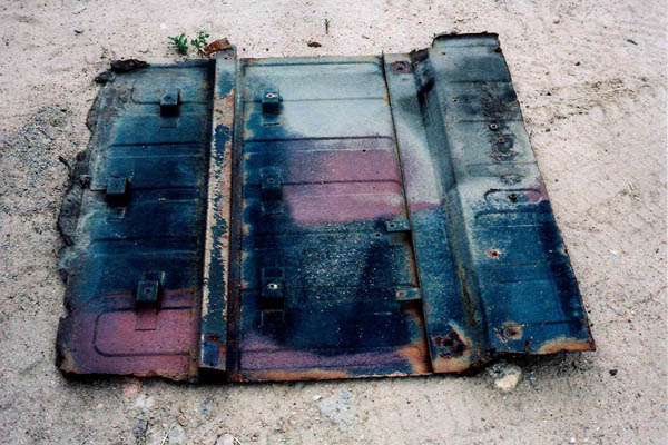 Rusty rear bed